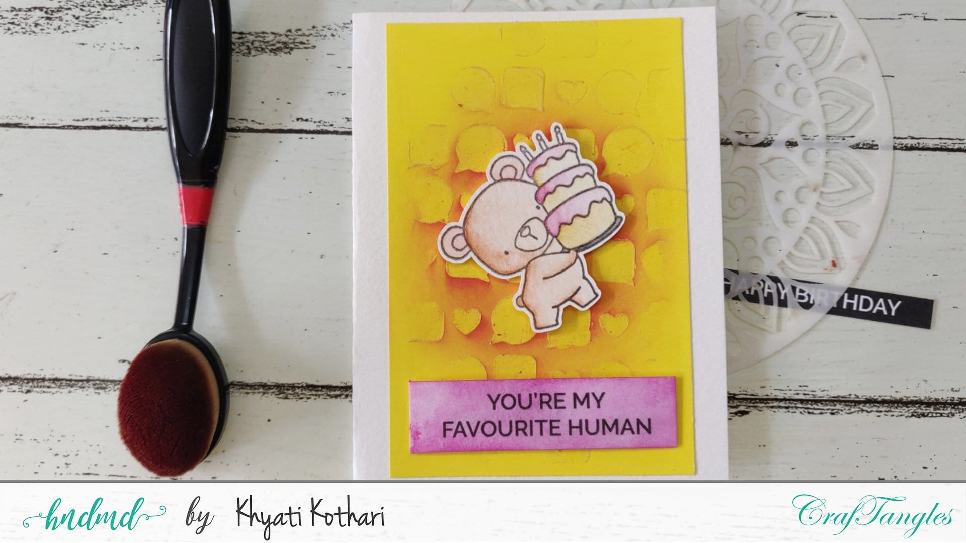 CrafTangles 6"x6" Stencil - Chitchat Stencil101 Day19 1 Stencil101-Day19-1