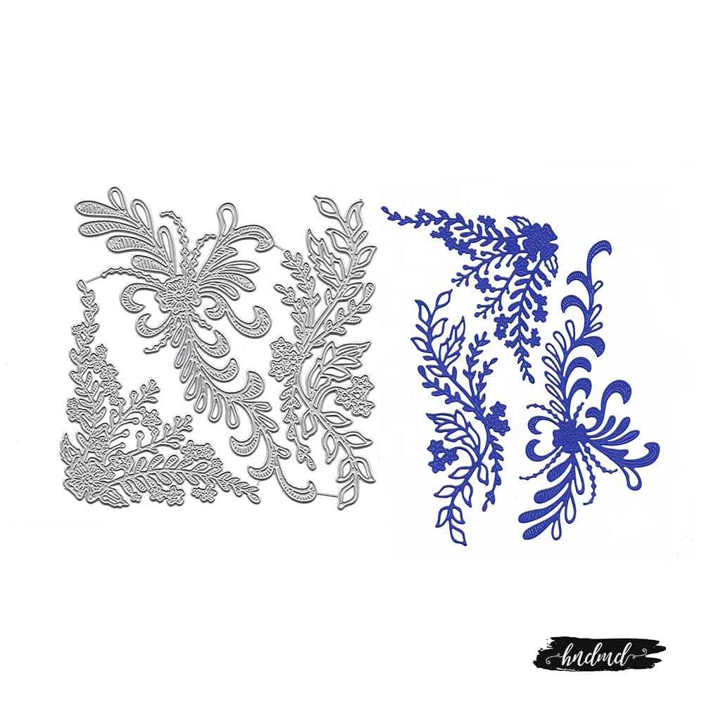 Steel Dies - Large Flourishes (Set of 3 dies) XY616 steel cutting dies CraftAdda Steel Dies - Large Flourishes (Set of 3 dies)