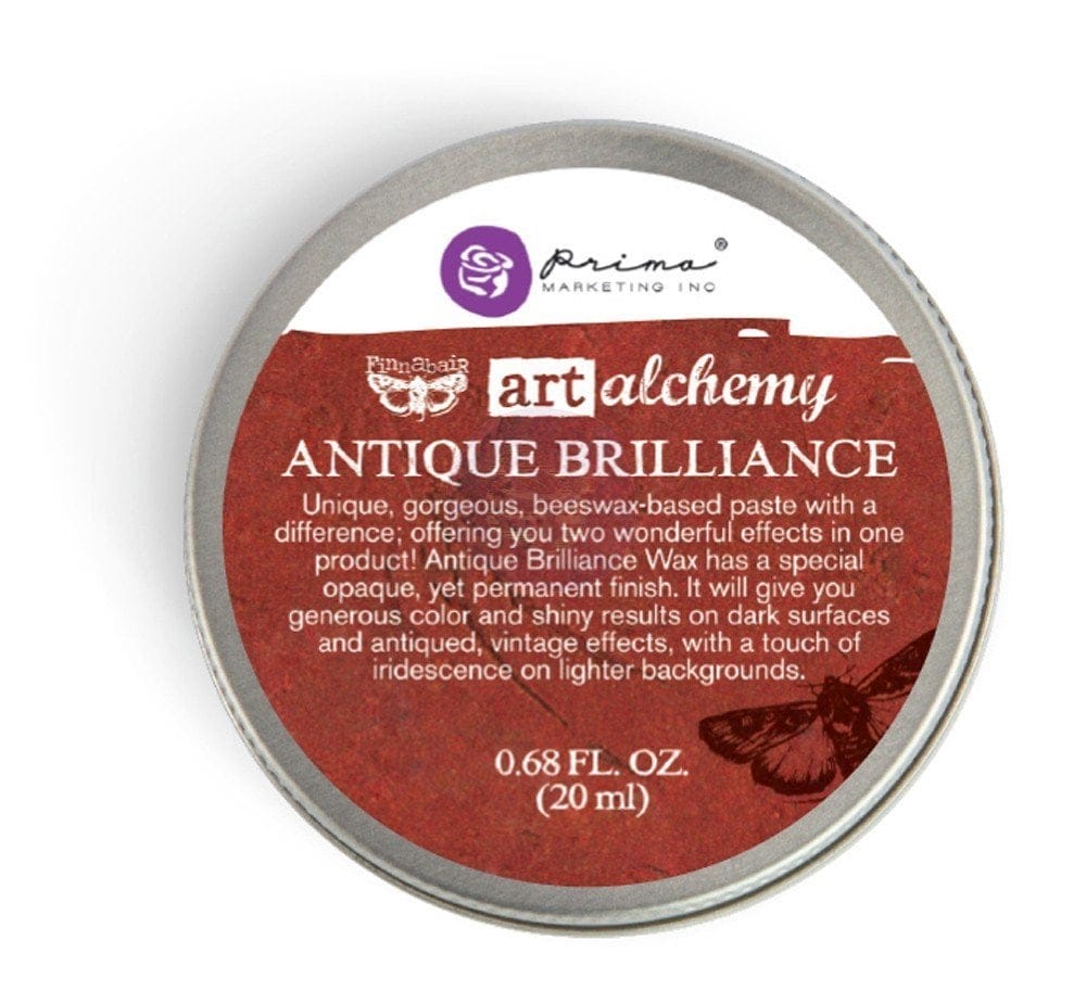 Prima Art Alchemy Antique Brilliance Wax .68 Fluid Ounce - Fire Ruby (By Finnabair)