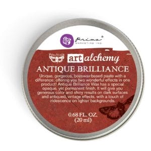 Prima Art Alchemy Antique Brilliance Wax .68 Fluid Ounce - Fire Ruby (By Finnabair)