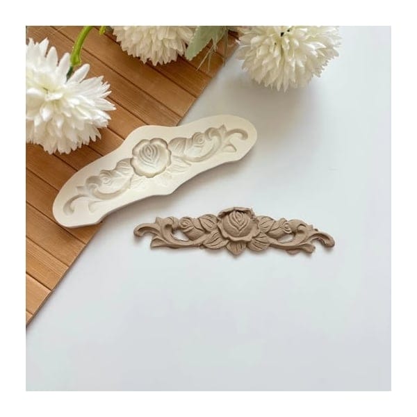 Rose Flourish Silicone Mould