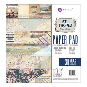 Prima - St Tropez - 12x12 Paperpack (30 double sided sheets)