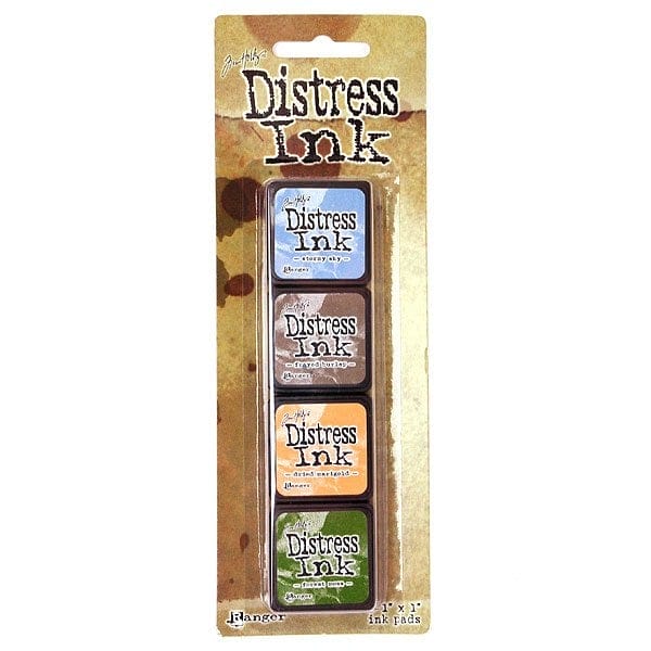 Tim Holtz Mini Distress Ink Pad Kit # 9 (Set of 4) ranger tim holtz distress mini ink pad kit 9 Tim Holtz Mini Distress Ink Pad Kit # 9 (Set of 4)