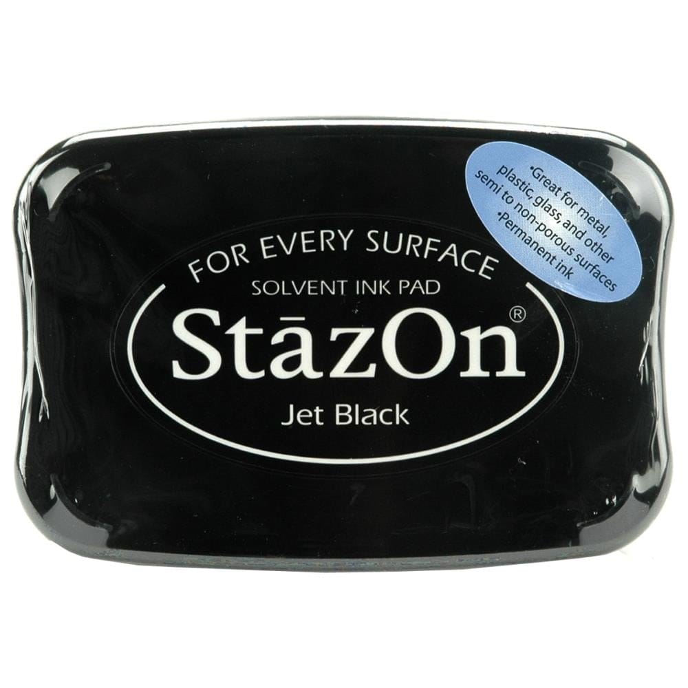 Jet Black - Stazon Ink Pad stazon jet black ink pad Jet Black - Stazon Ink Pad