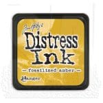Tim Holtz Mini Distress Ink Pad -  Fossilized Amber