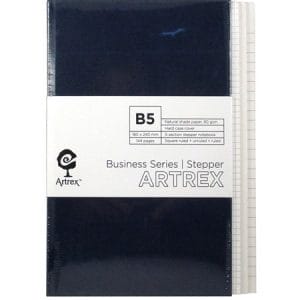 Artrex 80 gsm B5 3 - Section Stepper Notebook (Business Series)