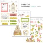 CrafTangles Elements Pack  - Baby Girl (3 sheets of A4)
