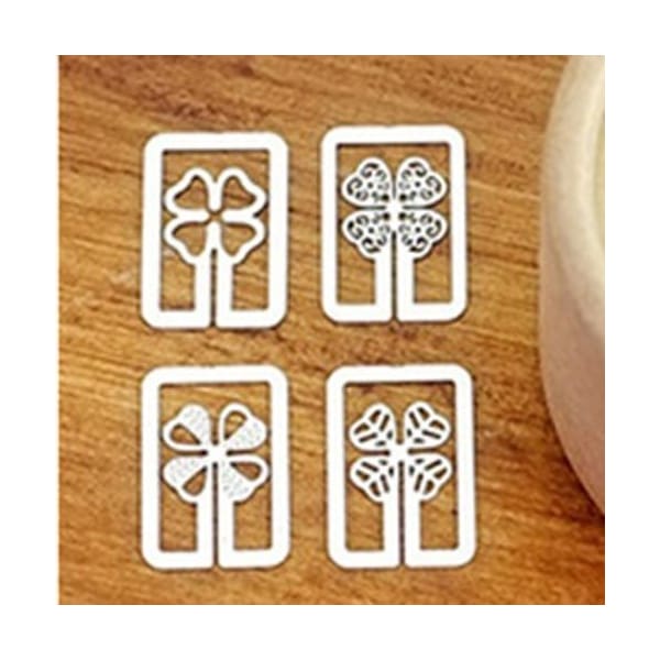 Metal Bookmarks - Floral Pattern (4 ps)