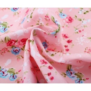 Printed Fabric - Floral (Pink)