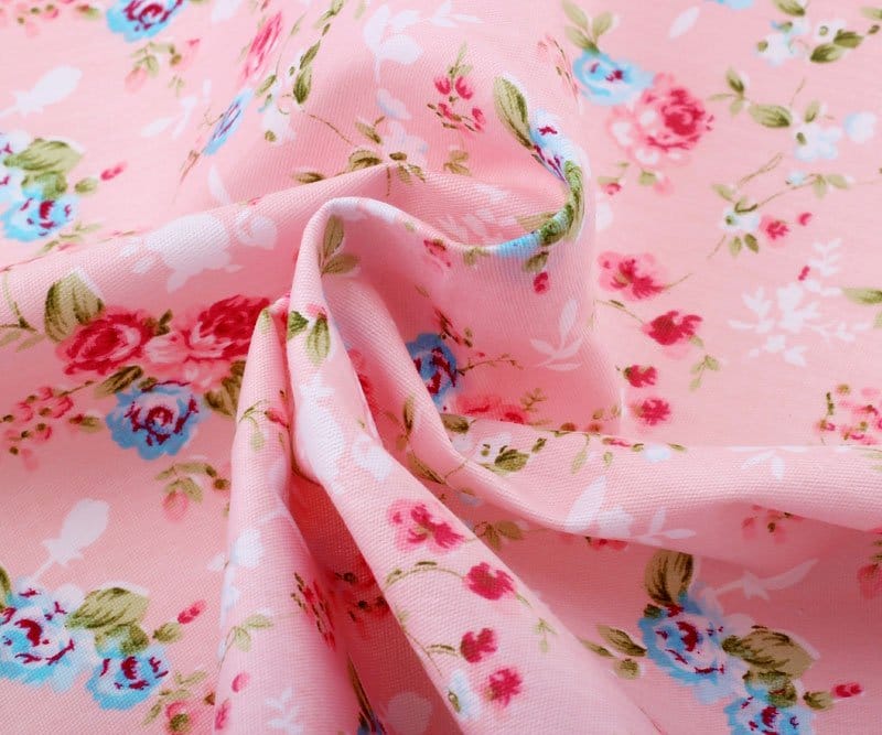 Printed Fabric - Floral (Pink)