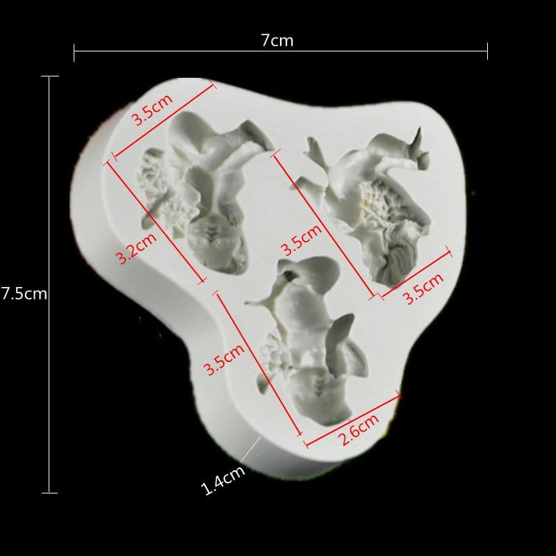 Angels Silicone Clay Mould CAMOLD324 angels silicone mold 1 CAMOLD324_angels_silicone_mold_1