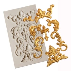 Ornate Flourishes Silicone Clay Mould