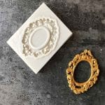Ornate Oval Frame Silicone Clay Mould
