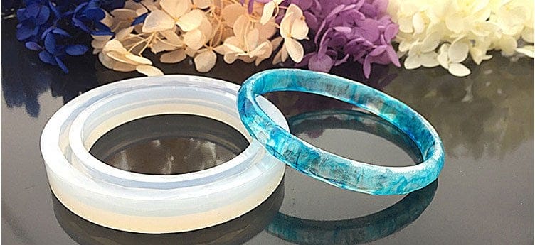 Slim Bracelet Silicone Jewellery Mould CAMOLD335 slim bangle 62mm silicone mold1 Slim Bracelet Silicone Jewellery Mould