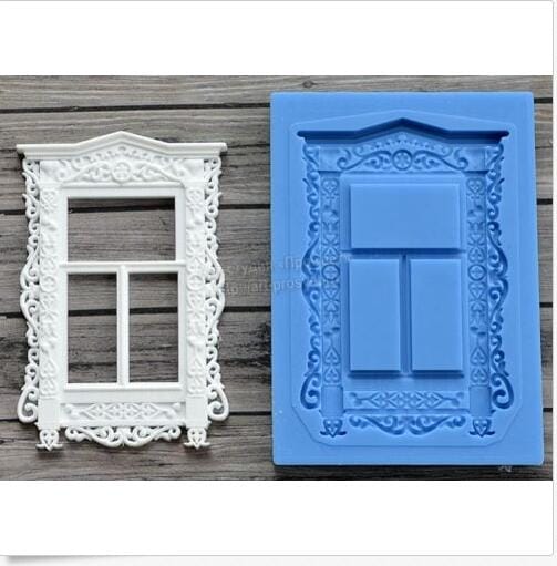 Rectangle frame Silicone Clay Mould - CAMOLD347 - CraftAdda