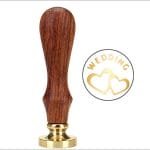 Wax Seal Stamp - Wedding with Hearts