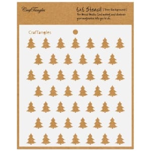 CrafTangles 6"x6" Stencil - Tree Background