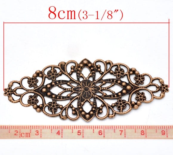 Metal Filigree Connectors for Mini Album (Set of 10 pcs) CTSE-35 CTSE 35 scrapbook embellishment metal connector Metal Filigree Connectors for Mini Album (Set of 10 pcs) CTSE-35
