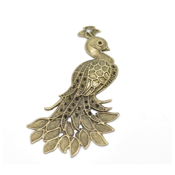 Peacock metal filigree for Mini Album (Set of 10 pcs)