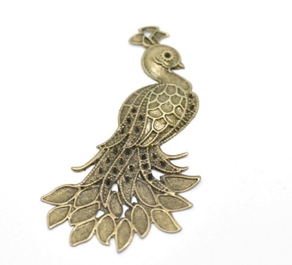 Peacock metal filigree for Mini Album (Set of 10 pcs)