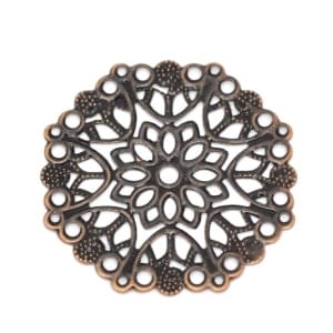 Mandala metal filigree for Mini Album (Set of 10 pcs) - Antique Bronze finish