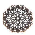 Mandala metal filigree for Mini Album (Set of 10 pcs) - Antique Bronze  finish