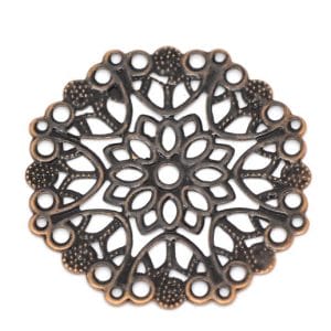 Mandala metal filigree for Mini Album (Set of 10 pcs) - Antique Bronze finish