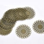 Round metal filigree for Mini Album (Set of 10 pcs)