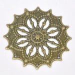 Round antique metal filigree for Mini Album (Set of 10 pcs)
