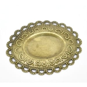 Oval metal filigree for Mini Album (Set of 10 pcs)