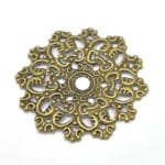 Round Ornate metal filigree for Mini Album (Set of 10 pcs)