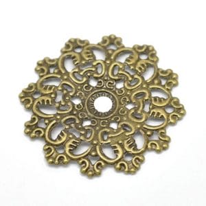 Round Ornate metal filigree for Mini Album (Set of 10 pcs)