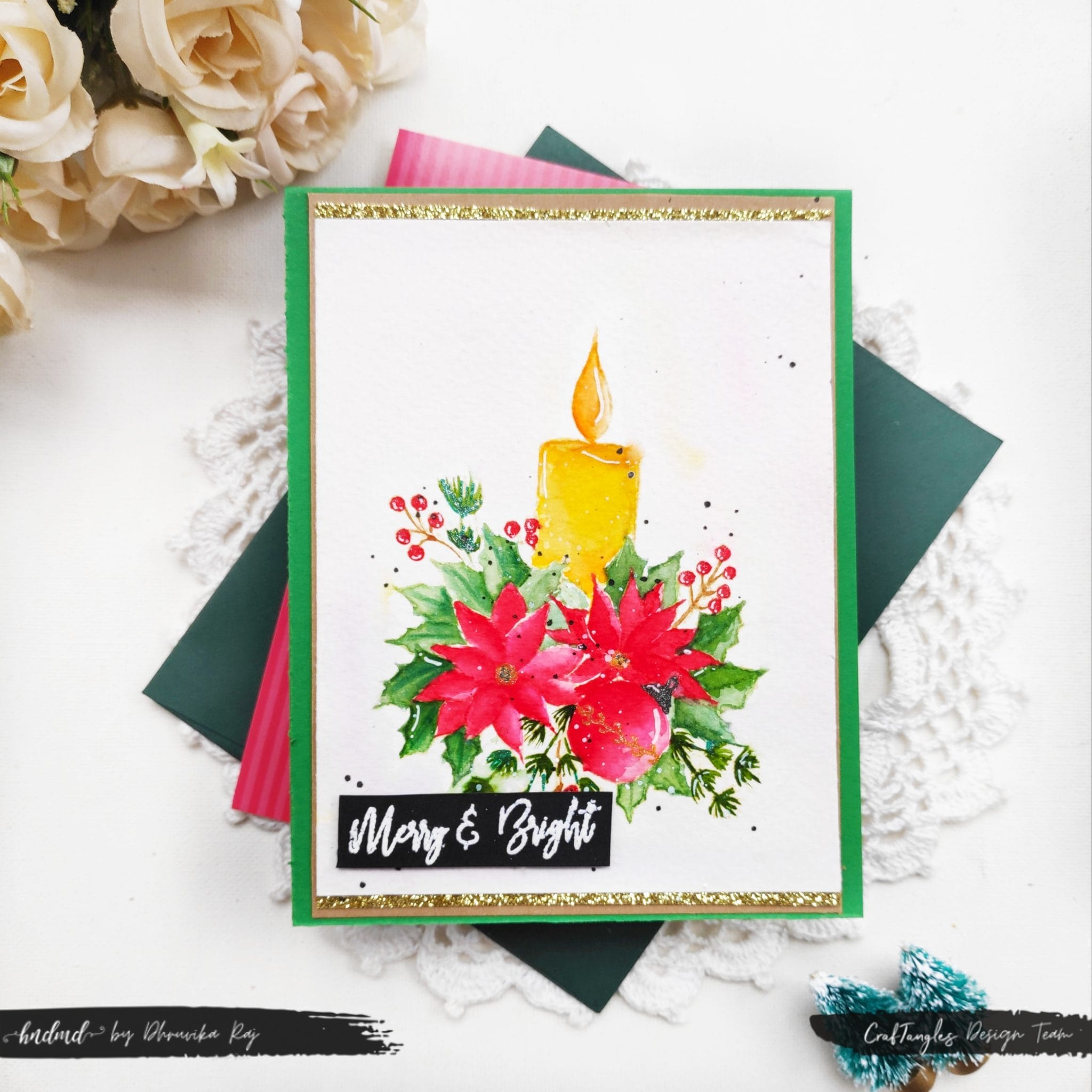 CrafTangles Photopolymer Stamps - Holly Jolly Christmas Christmas Cards Dhruvika 2021 1 Christmas_Cards_Dhruvika_2021-1