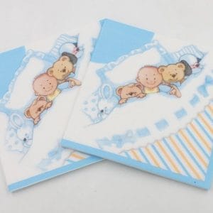 A pack of 12 by 12 inch Decoupage Napkins(5 pcs) - Baby Boy