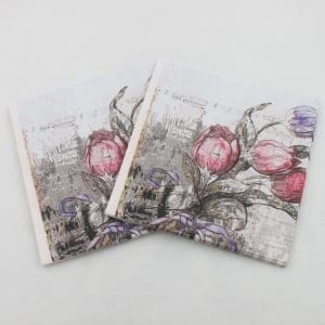 A pack of 12 by 12 inch Decoupage Napkins(5 pcs) - Vintage Scene