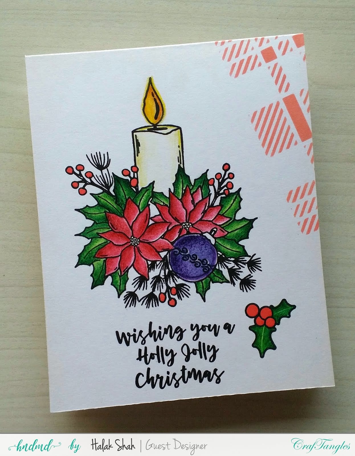 CrafTangles Photopolymer Stamps - Holly Jolly Christmas Halak Shah Holly Jolly Halak_Shah_Holly_Jolly