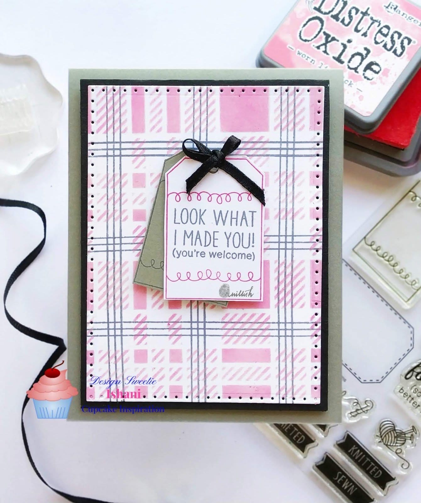 CrafTangles 6"x6" Stencil - Plaid Ishani plaid stencil Ishani_plaid_stencil