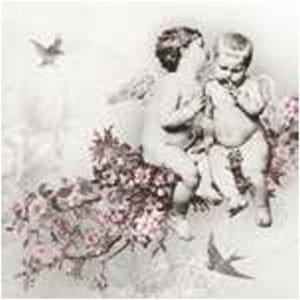 A pack of 12 by 12 inch Decoupage Napkins(5 pcs) - Angels