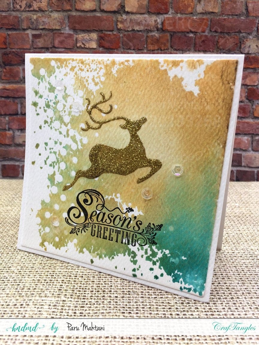 CrafTangles 6"x6" Stencil - Christmas Elements Paru Christmas Elements 1 Paru_Christmas_Elements_1