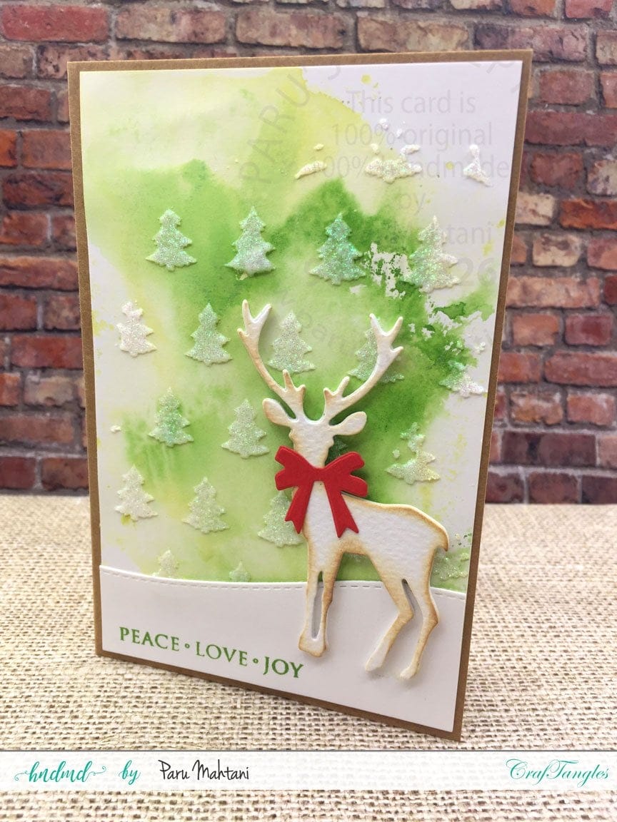 CrafTangles 6"x6" Stencil - Tree Background Paru Tree Background Stencil 2 Paru_Tree_Background_Stencil_2