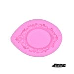 Elegant Oval Frame Silicone Clay Mould