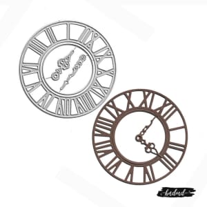 Steel Dies - Vintage Roman Clock with clock hands