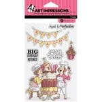 Art Impressions Clear Stamps - Big Birthday Wishes