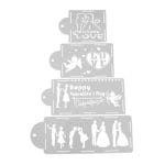 Cake Stencil - Valentine (Set of 4)