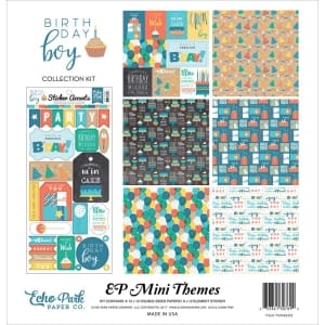 EchoPark paper pad - Birthday Boy Collection Kit (12 by 12 inch)