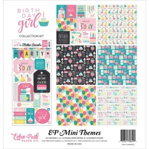 EchoPark paper pad - Birthday Girl Collection Kit (12 by 12 inch)