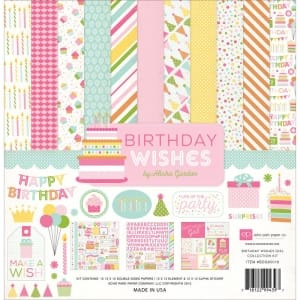 EchoPark paper pad - Birthday Wishes - Girl (12 by 12 inch)
