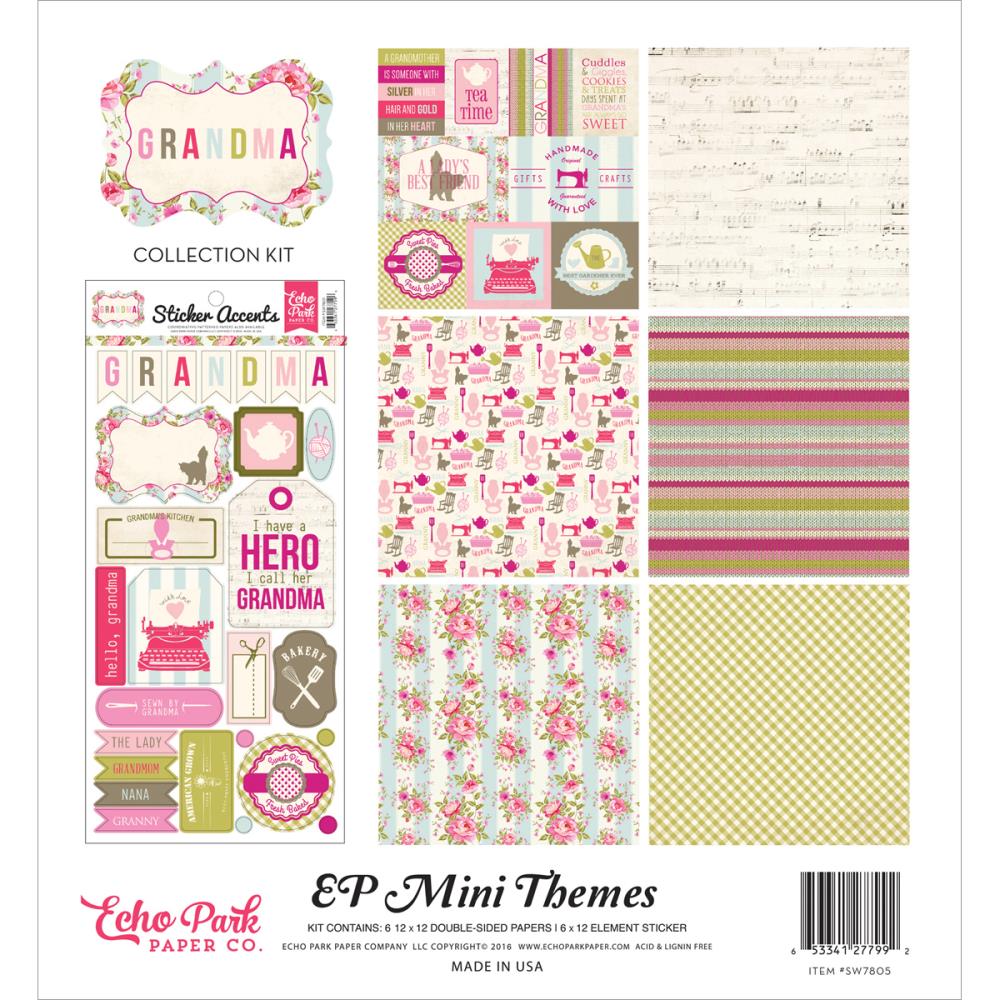 EchoPark paper pad - Grandma Collection Kit (12 by 12 inch)