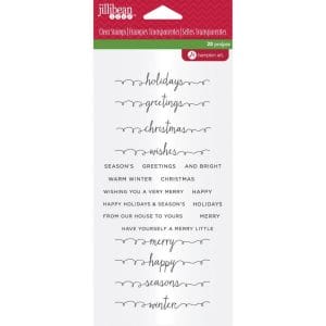 Hampton Art Clear Stamp - Holiday Sentiments