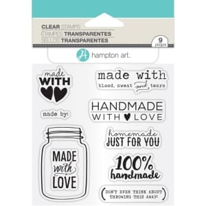 Hampton Art Clear Stamp - Made with Love